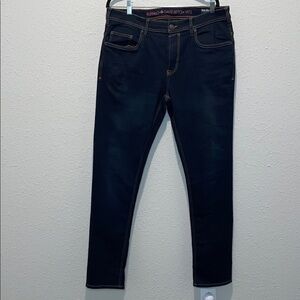 Buffalo David Bitton Navy Jeans with Orange Stitching
